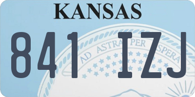KS license plate 841IZJ