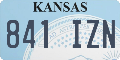 KS license plate 841IZN