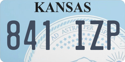 KS license plate 841IZP