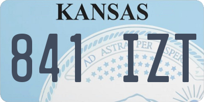 KS license plate 841IZT
