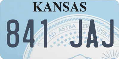 KS license plate 841JAJ