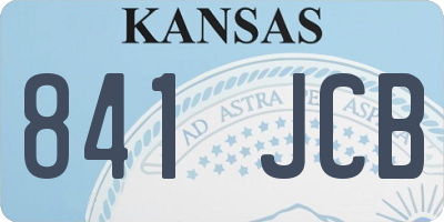 KS license plate 841JCB