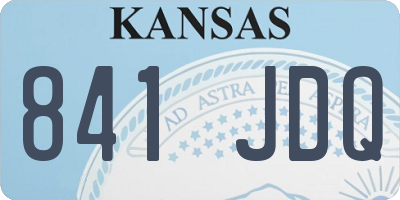 KS license plate 841JDQ