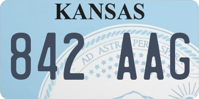 KS license plate 842AAG