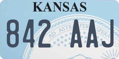 KS license plate 842AAJ