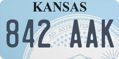 KS license plate 842AAK