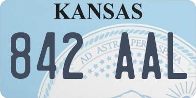 KS license plate 842AAL