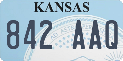 KS license plate 842AAQ