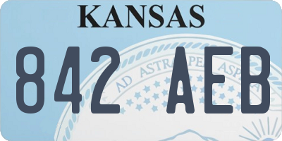 KS license plate 842AEB