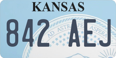 KS license plate 842AEJ