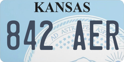 KS license plate 842AER