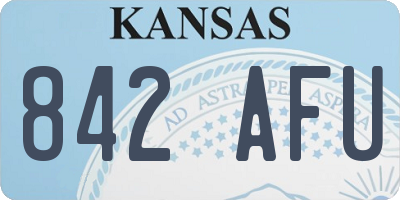 KS license plate 842AFU