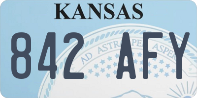 KS license plate 842AFY