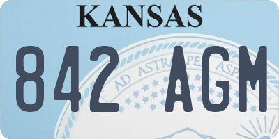 KS license plate 842AGM