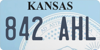 KS license plate 842AHL