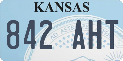 KS license plate 842AHT