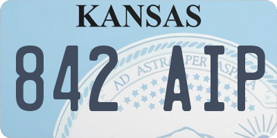 KS license plate 842AIP