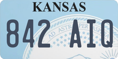 KS license plate 842AIQ