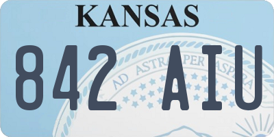 KS license plate 842AIU