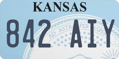 KS license plate 842AIY