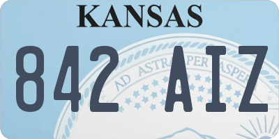 KS license plate 842AIZ
