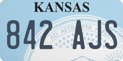 KS license plate 842AJS