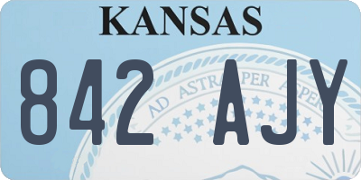 KS license plate 842AJY
