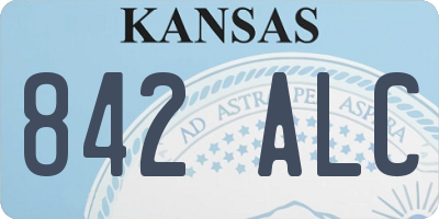 KS license plate 842ALC