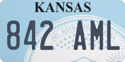 KS license plate 842AML