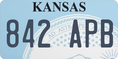 KS license plate 842APB