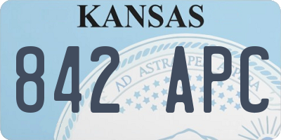 KS license plate 842APC