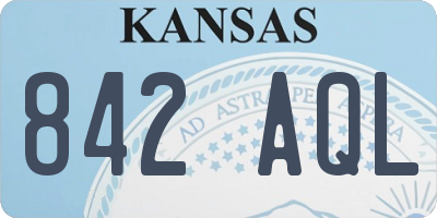 KS license plate 842AQL