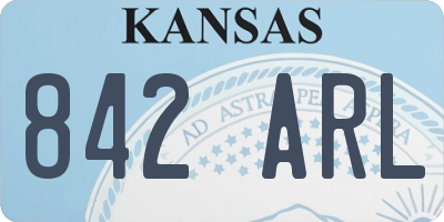 KS license plate 842ARL