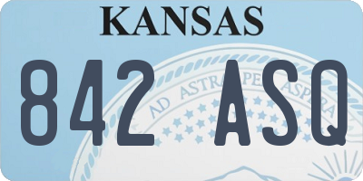 KS license plate 842ASQ