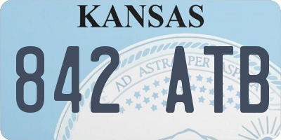 KS license plate 842ATB