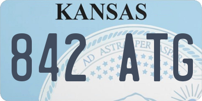 KS license plate 842ATG