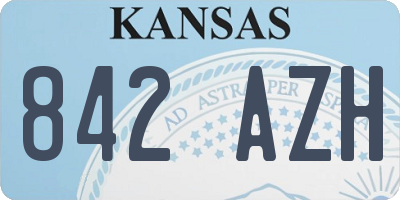 KS license plate 842AZH