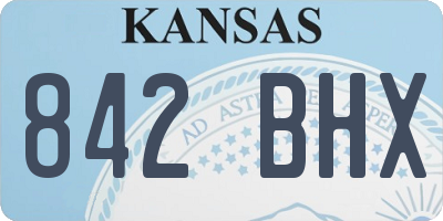 KS license plate 842BHX