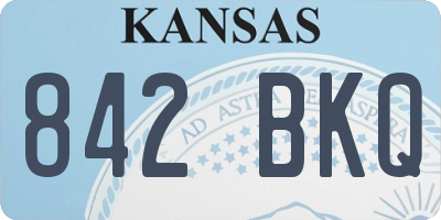 KS license plate 842BKQ