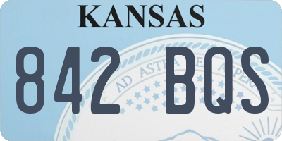 KS license plate 842BQS