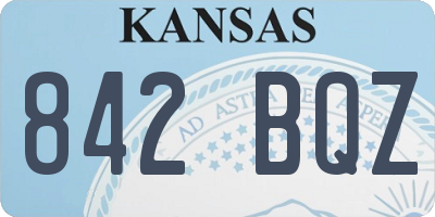 KS license plate 842BQZ