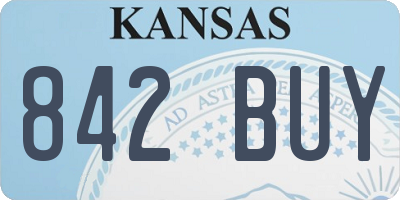 KS license plate 842BUY