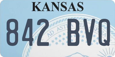 KS license plate 842BVQ