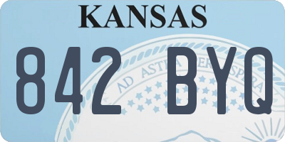 KS license plate 842BYQ