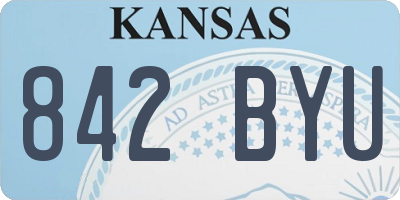 KS license plate 842BYU