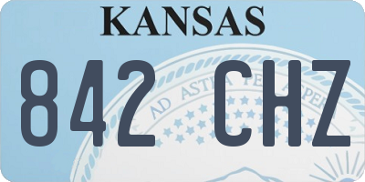 KS license plate 842CHZ