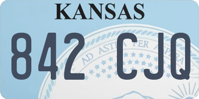 KS license plate 842CJQ