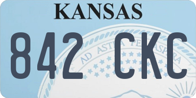 KS license plate 842CKC