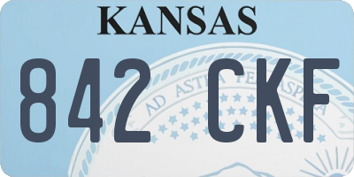 KS license plate 842CKF