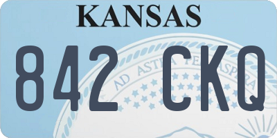 KS license plate 842CKQ